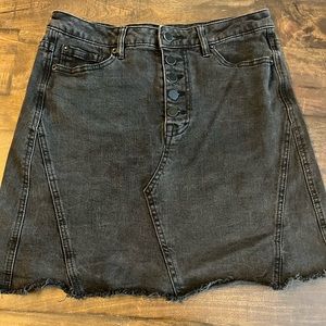 Gianni Bini Black Denim Skirt